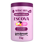 Gota Dourada Cabelos com Escova Máscara - Maschera rafforzante capelli lisci 1kg