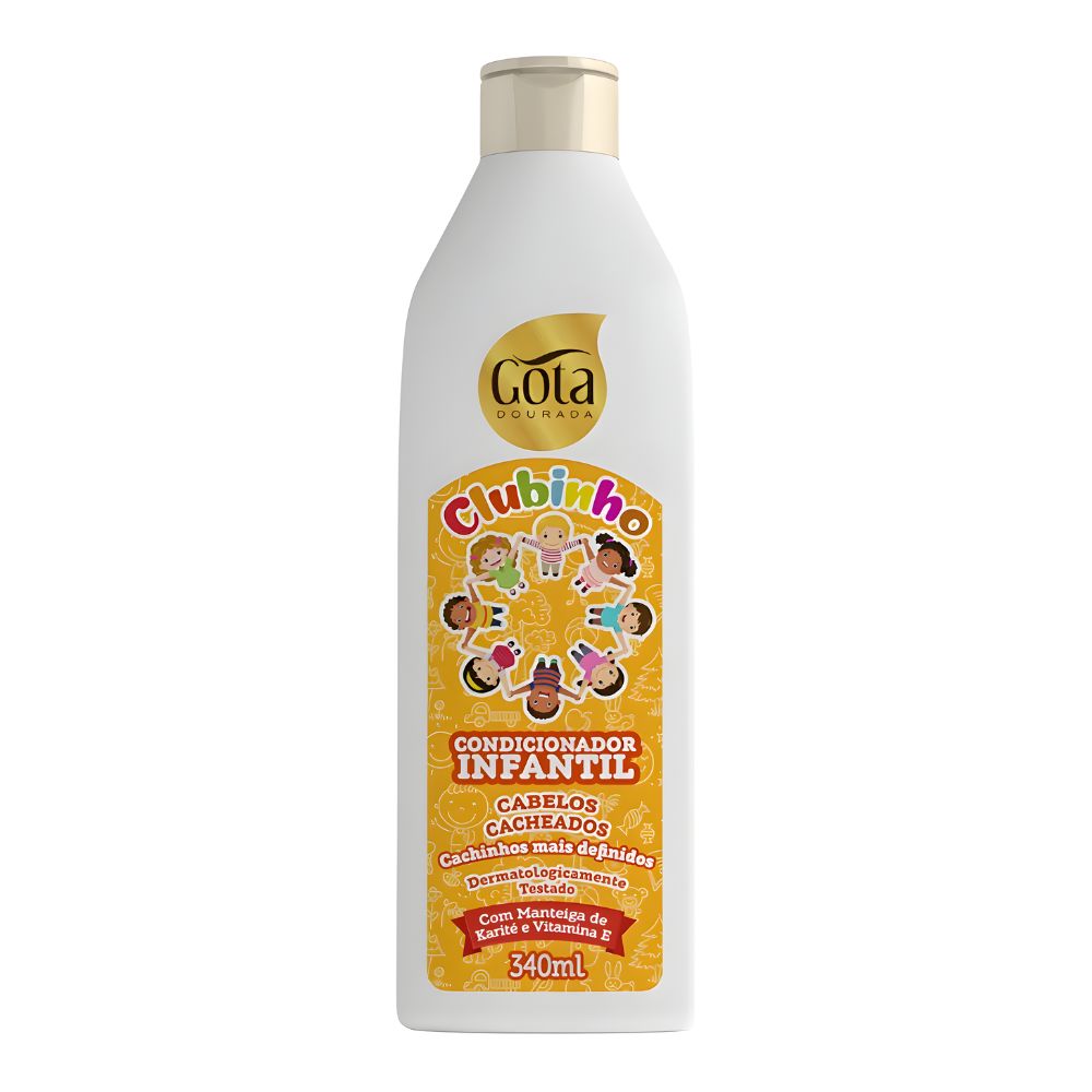 Gota Dourada Clubinho Cacheados - Balsamo bambini capelli ricci 340ml