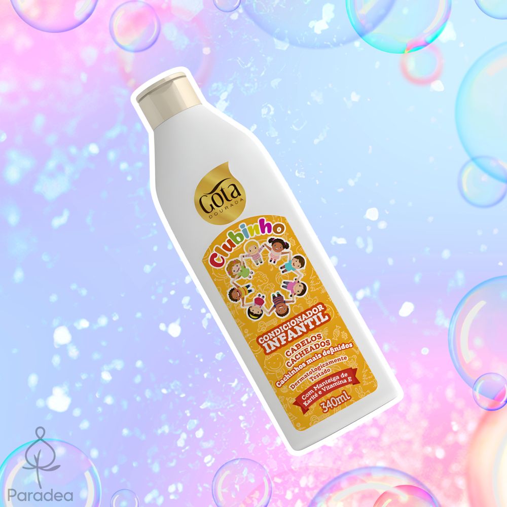 Gota Dourada Clubinho Cacheados - Balsamo bambini capelli ricci 340ml