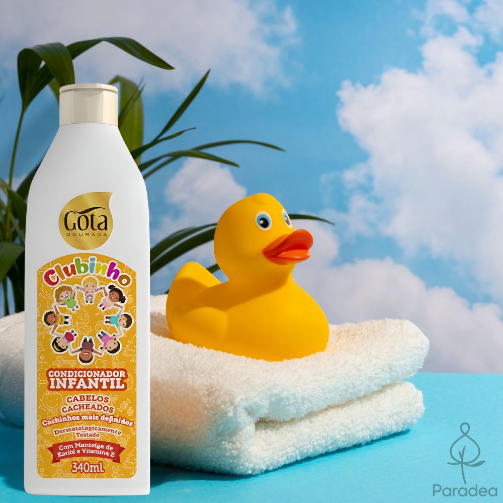 Gota Dourada Clubinho Cacheados - Balsamo bambini capelli ricci 340ml