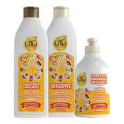 Gota Dourada Set Clubinho Cacheados Infantil - Shampoo + Balsamo + Crema districante