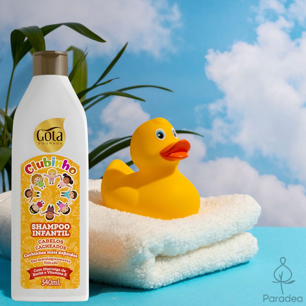 Gota Dourada Clubinho Cacheados - Shampoo bambini capelli ricci 340ml