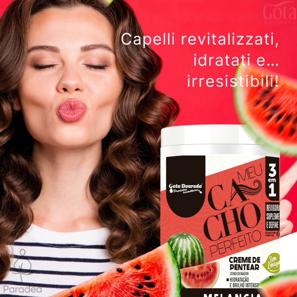 Gota Dourada Meu Cacho Perfeito Melancia - Crema ricci idratati e luminosi 1kg