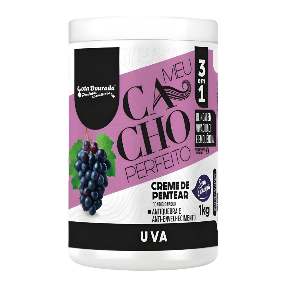 Gota Dourada Meu Cacho Perfeito Uva - Crema ricci idratante e definente 1kg