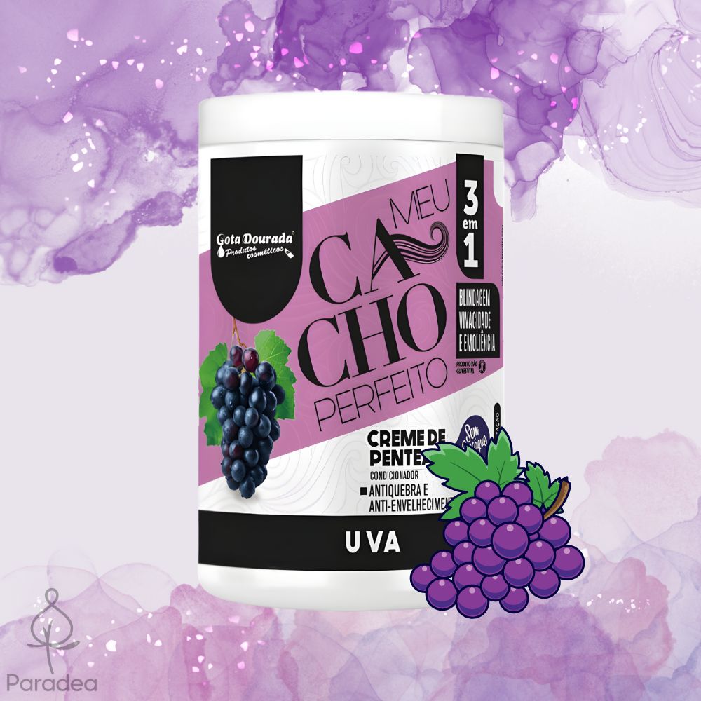 Gota Dourada Meu Cacho Perfeito Uva - Crema ricci idratante e definente 1kg