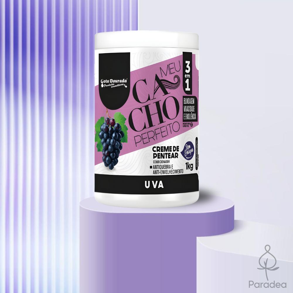Gota Dourada Meu Cacho Perfeito Uva - Crema ricci idratante e definente 1kg