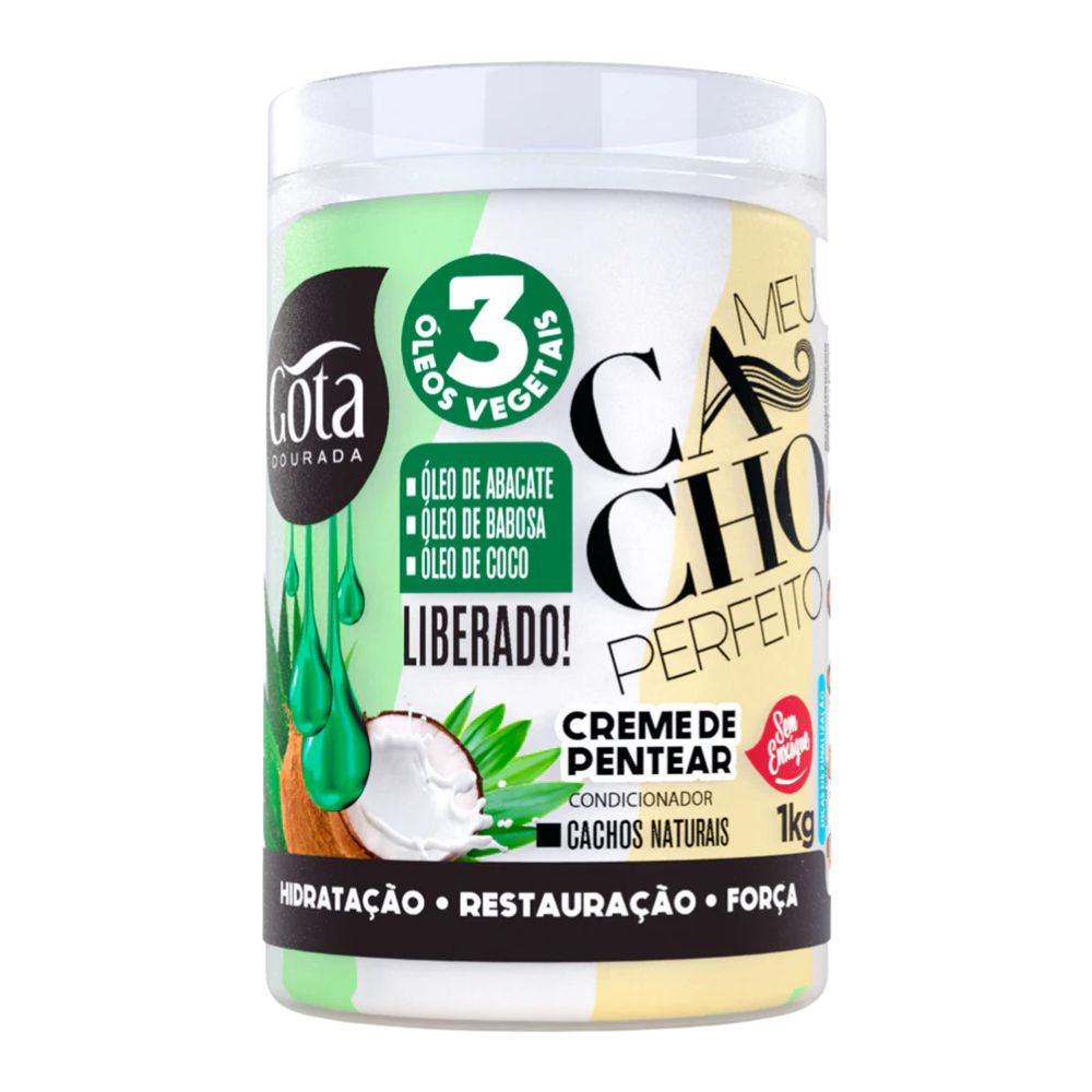 Gota Dourada Meu Cacho Perfeito Óleo de Coco - Crema districante capelli ricci 1kg