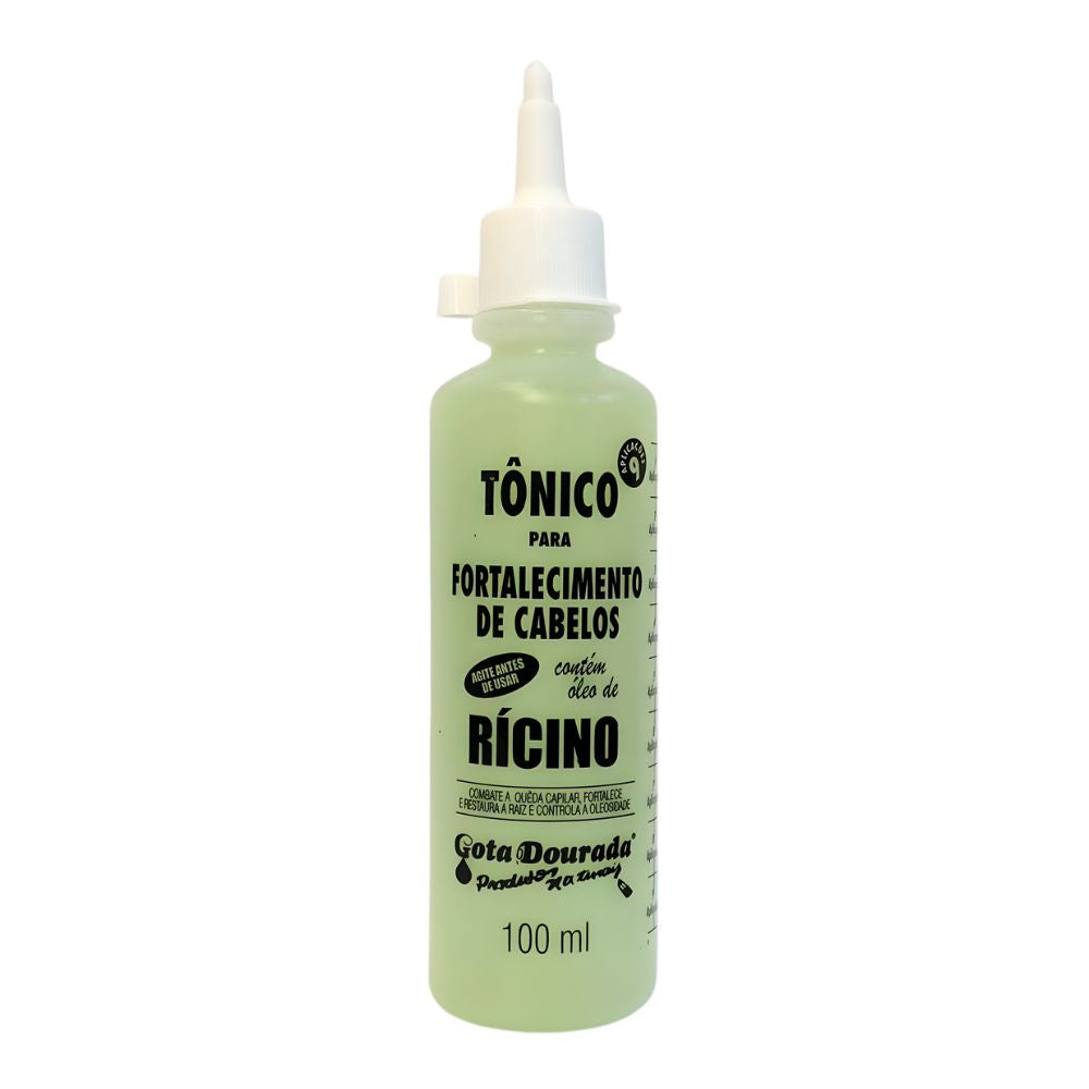 Gota Dourada Tônico Capilar Fortalecimento - Tonico fortificante con Olio di Ricino 100ml