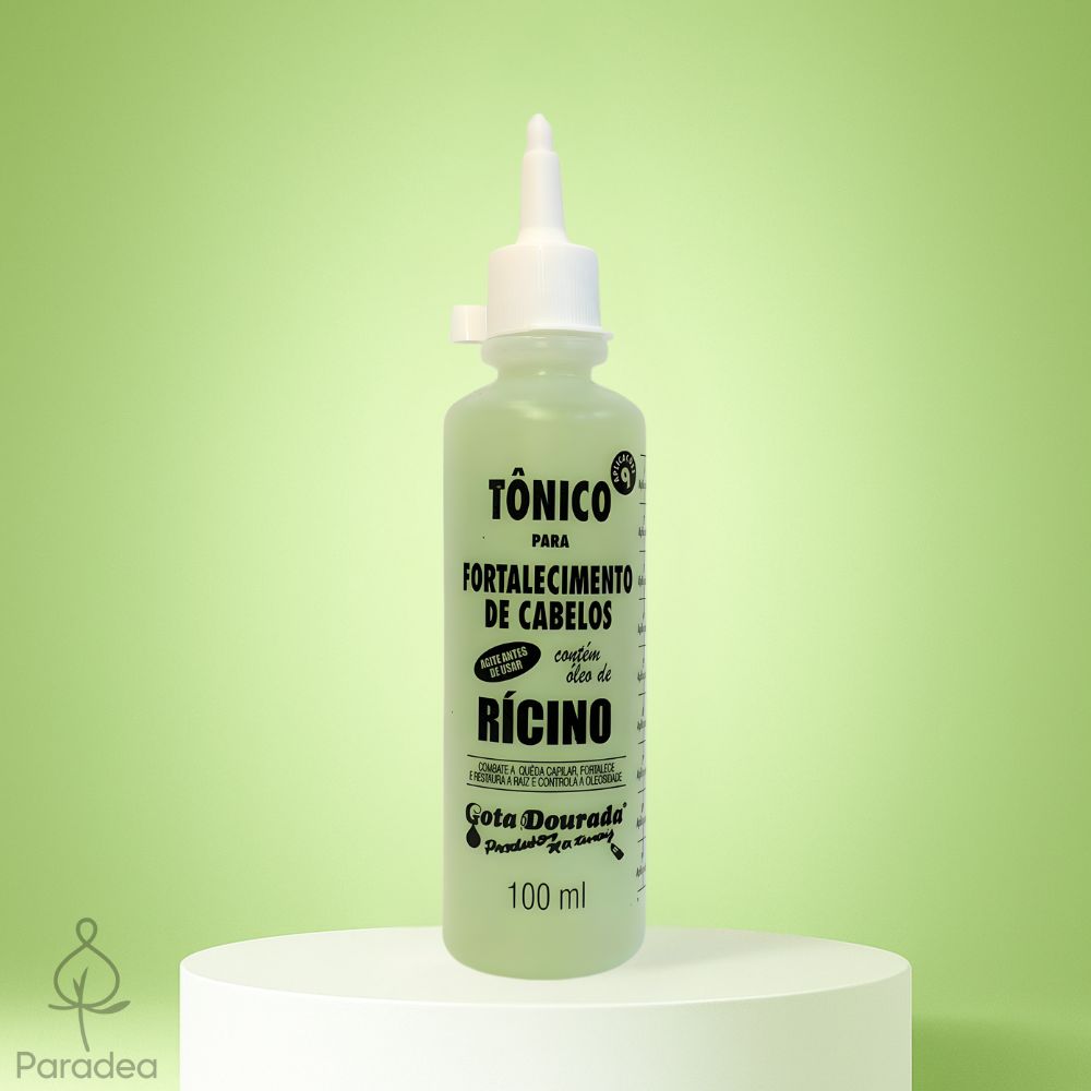 Gota Dourada Tônico Capilar Fortalecimento - Tonico fortificante con Olio di Ricino 100ml