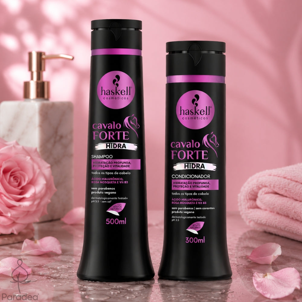 Haskell Kit Cavalo Forte Hidra - Shampoo + Balsamo idratazione profonda