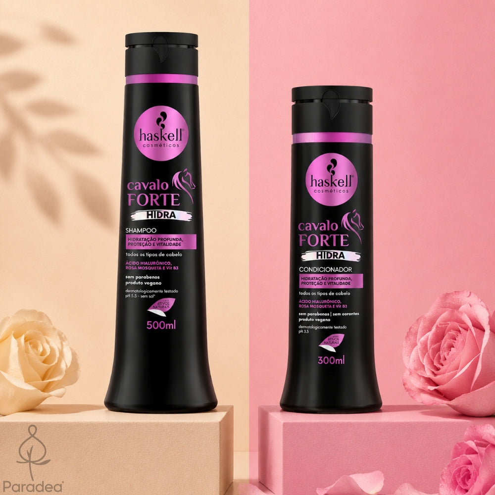 Haskell Kit Cavalo Forte Hidra - Shampoo + Balsamo idratazione profonda