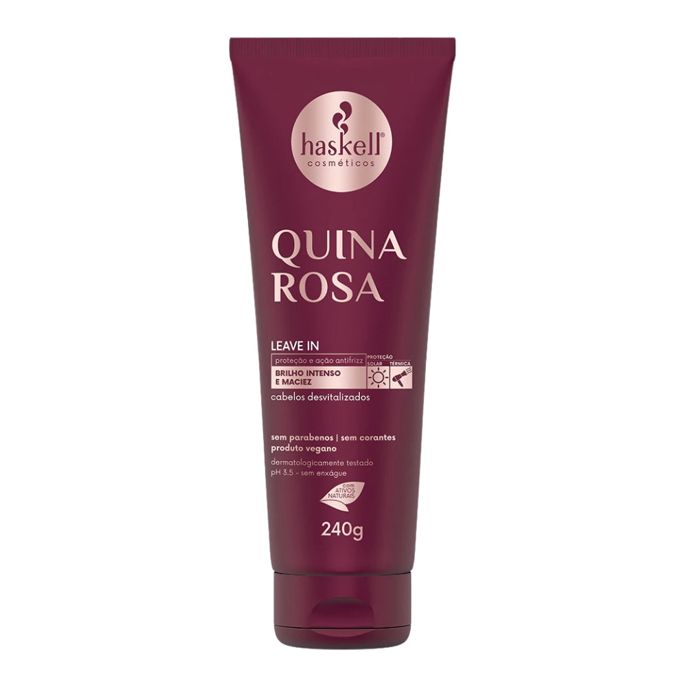 Haskell Quina Rosa Leave-in - Termoprotettore Antifrizz 240gr