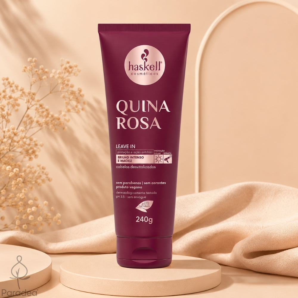 Haskell Quina Rosa Leave-in - Termoprotettore Antifrizz 240gr