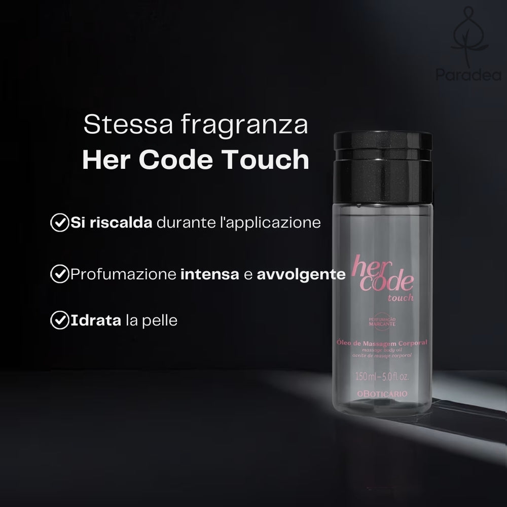 O Boticário Her Code Touch Óleo Corporal - Huile de massage parfumée 150ml
