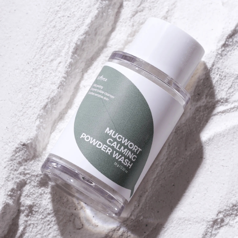 ISNTREE Mugwort Calming Powder Face Wash 15g - Facial cleanser