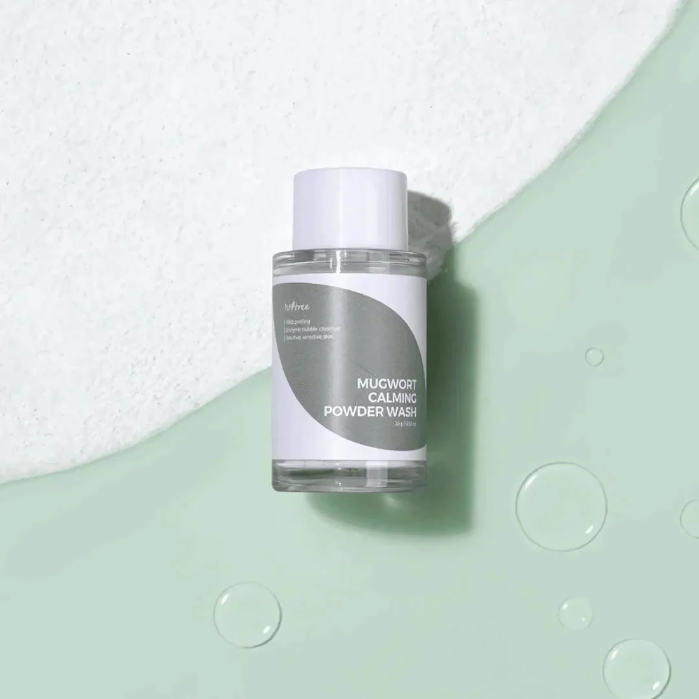 ISNTREE Mugwort Calming Powder Face Wash 15g - Facial cleanser