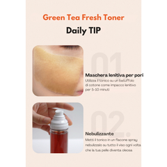 ISNTREE Green Tea Fresh Toner 200ml - Tonico viso