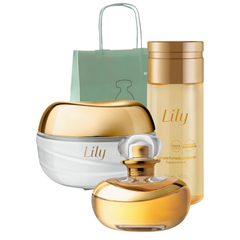 O BOTICÁRIO LILY Set regalo – Crema vellutata corpo + Olio profumato corpo + Eau de Parfum