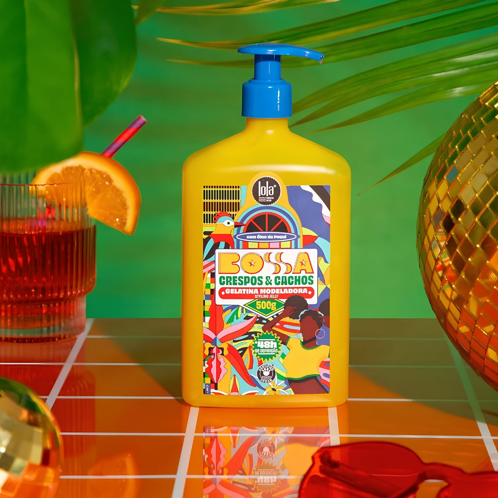 Lola Cosmetics Bossa Crespos & Cachos Gelatina Modeladora - Gelatina modellante ricci e afro 500gr