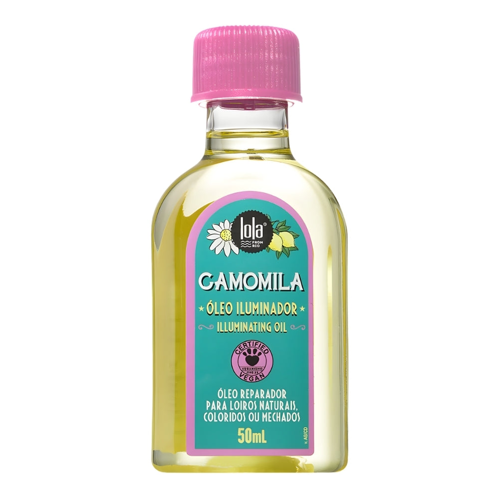 Lola Cosmetics Camomila Óleo iluminador - Olio illuminante capelli biondi 50ml