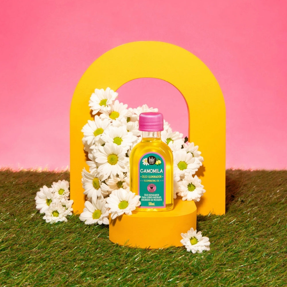 Lola Cosmetics Camomila Óleo iluminador - Huile éclairante pour cheveux blonds 50ml