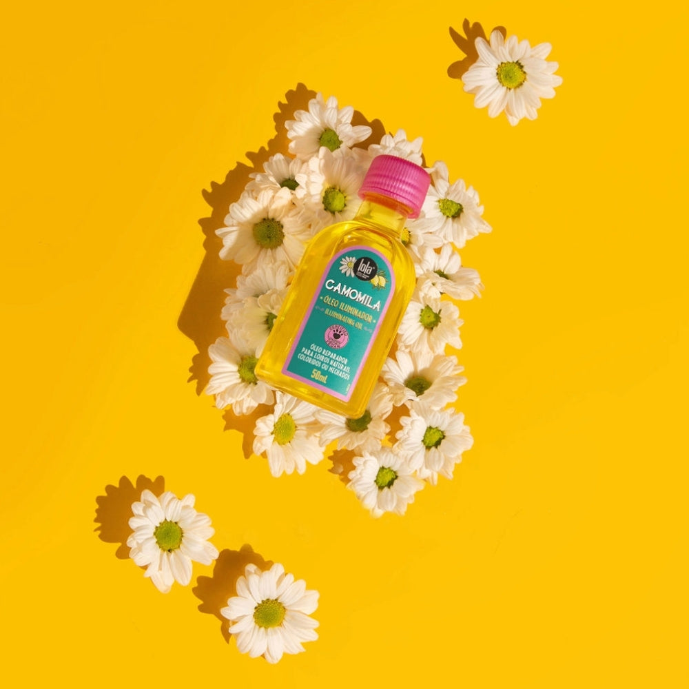 Lola Cosmetics Camomila Óleo iluminador - Olio illuminante capelli biondi 50ml