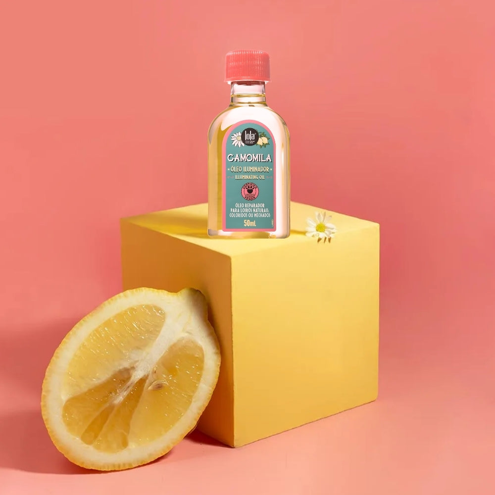Lola Cosmetics Camomila Óleo iluminador - Huile éclairante pour cheveux blonds 50ml