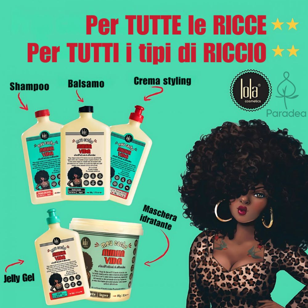 Lola Cosmetics Kit completo capelli ricci - Meu Cacho Minha Vida