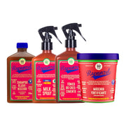 Lola Cosmetics Kit trattamento ricrescita Rapunzel - Shampoo, Milk Spray, Tonico di crescita e Maschera