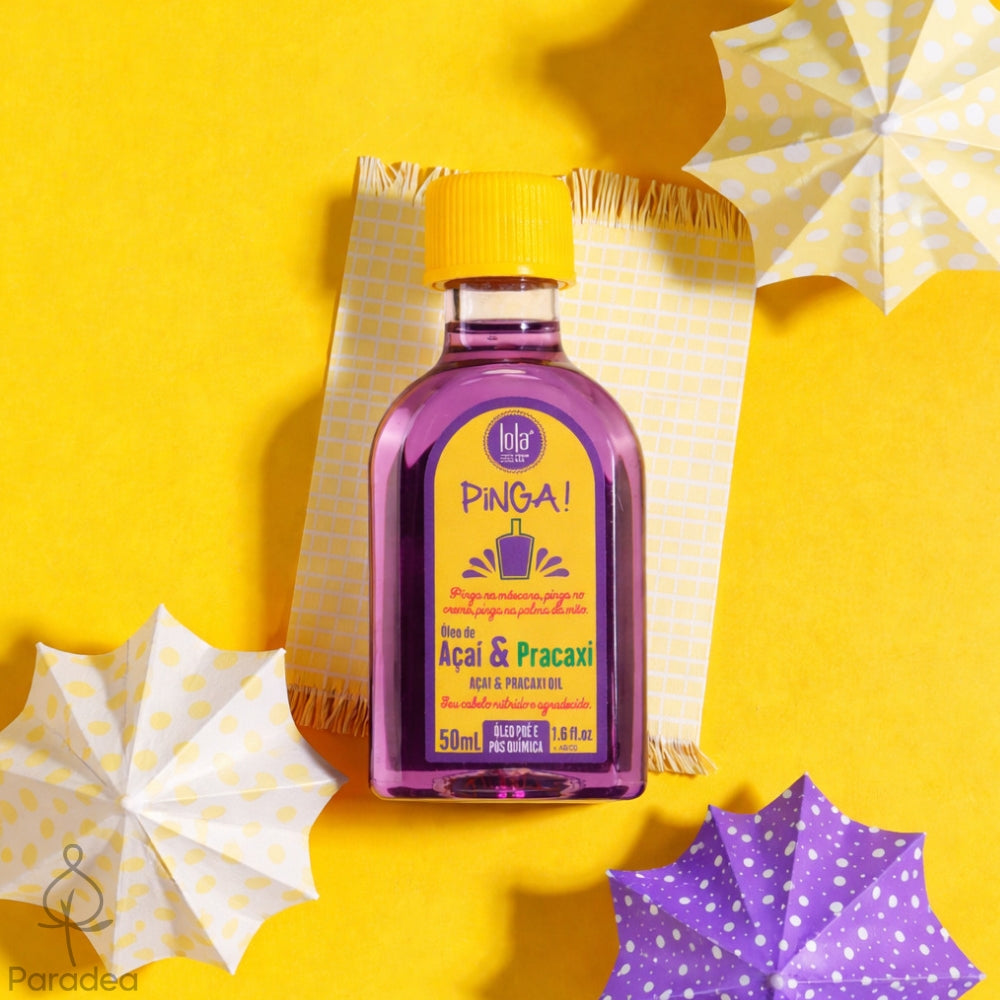 Lola Cosmetics Pinga! Óleo Açaí & Pracaxi - Olio capelli anti-crespo e protettivo 50ml