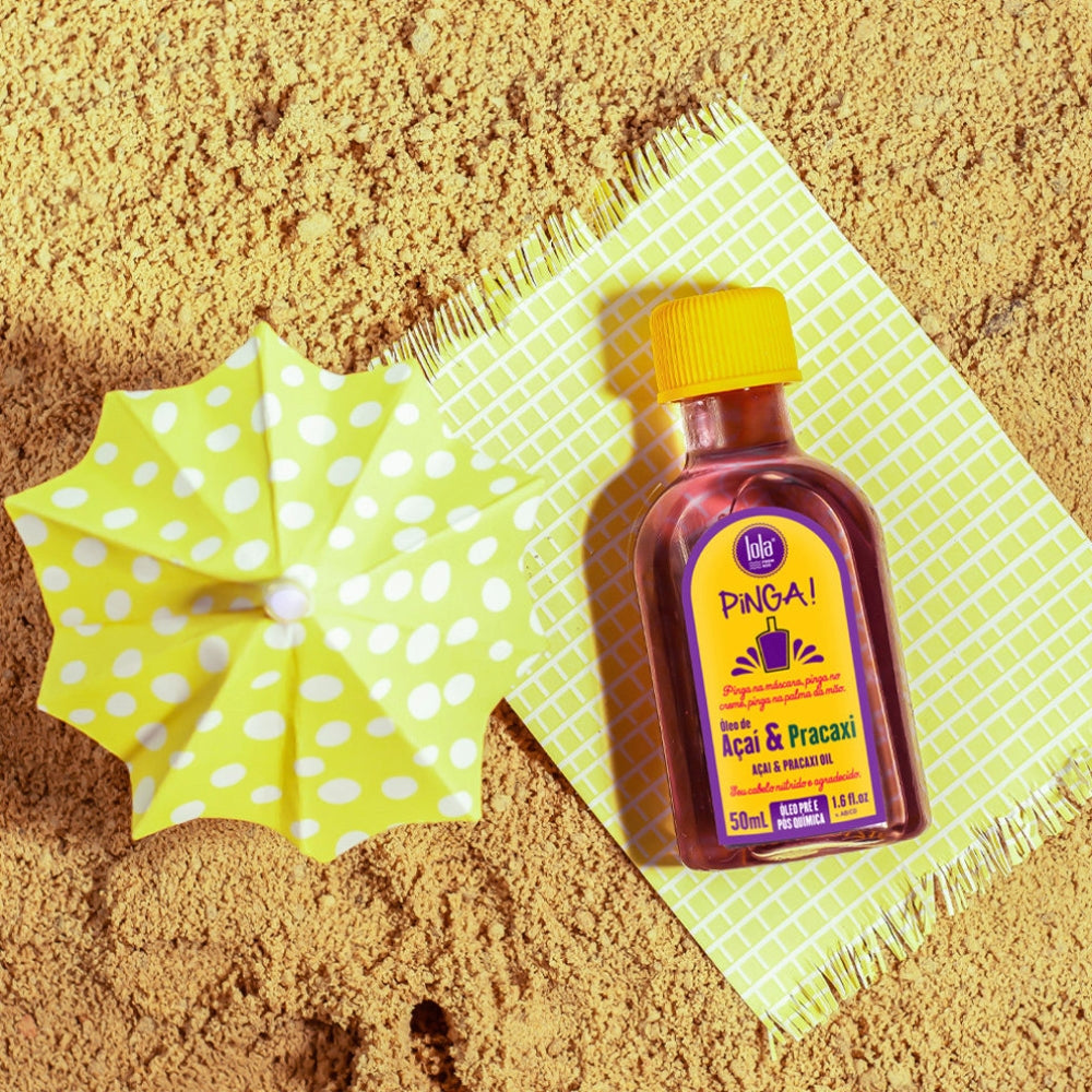 Lola Cosmetics Pinga! Óleo Açaí & Pracaxi - Olio capelli anti-crespo e protettivo 50ml