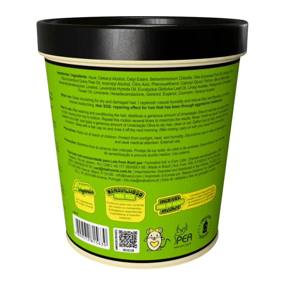 Lola Cosmetics Umectação Oliva Máscara de Umectação - Haarmaske 200gr