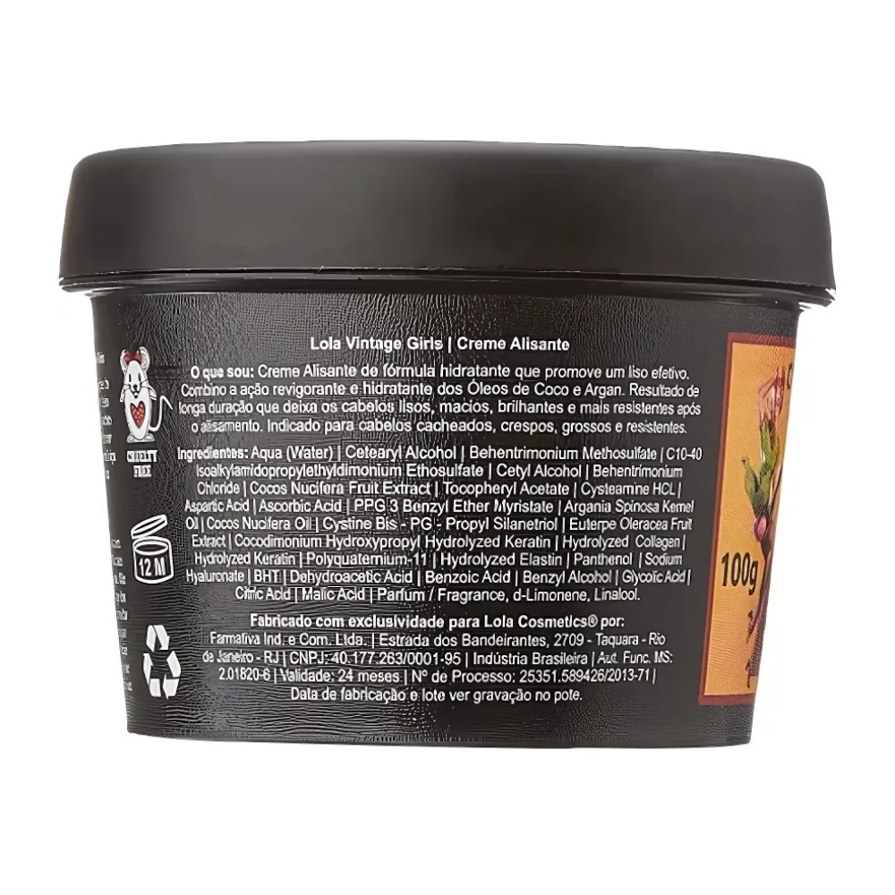 LOLA COSMETICS Lola Vintage Girls Creme Alisante - Maschera lisciante capelli 100gr