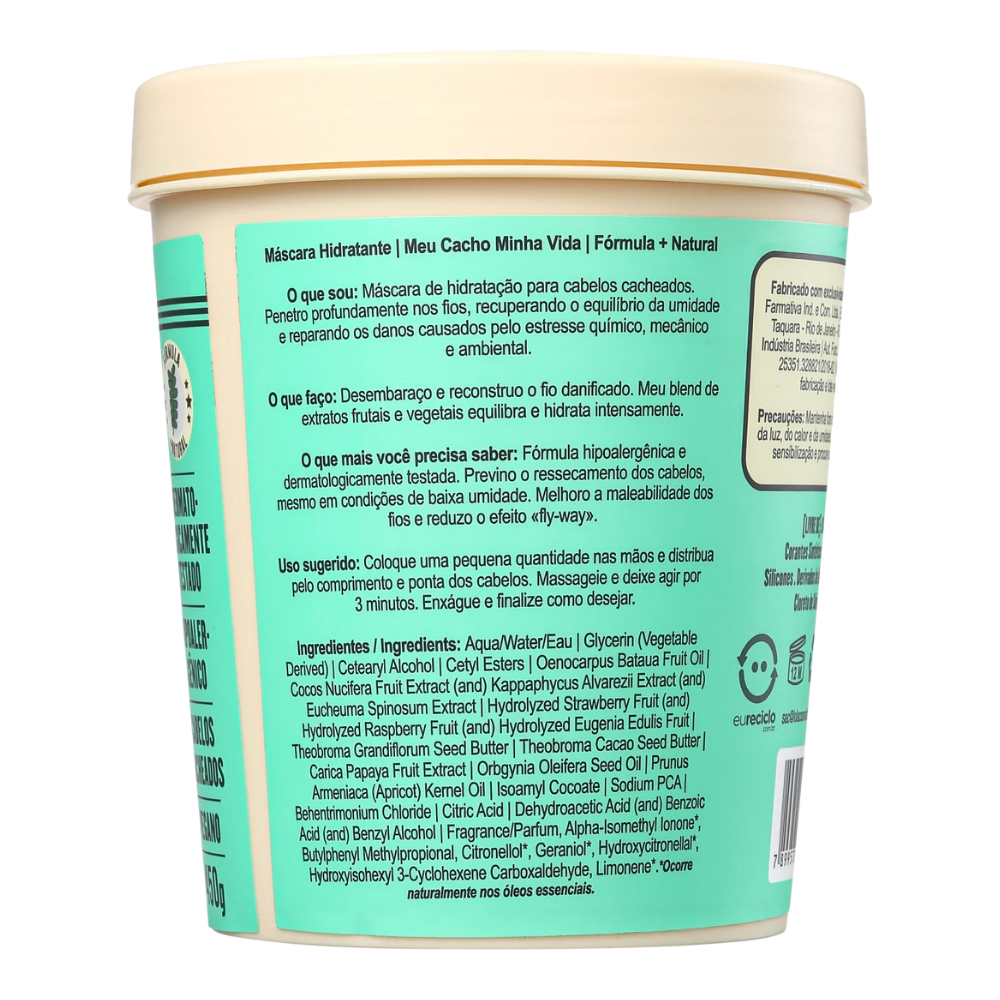 LOLA COSMETICS Meu Cacho Minha Vida Máscara Hidratante - Maschera capelli idratante 450gr