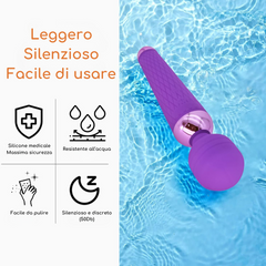 Massaggiatore con Bacchetta Manuale in Silicone