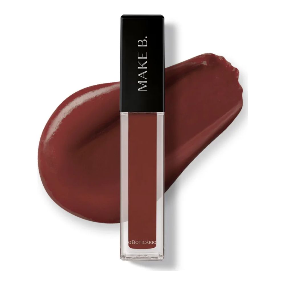 O Boticário Make B. Batom Marrom Warm Cashmere - Rossetto liquido effetto matte