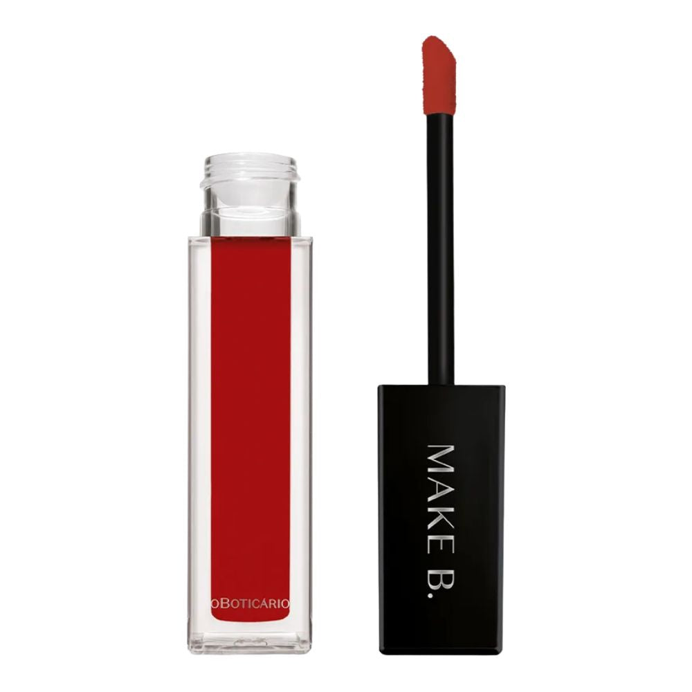 O Boticário Make B. Batom Líquido Mate Red Boost - Rossetto rosso matte