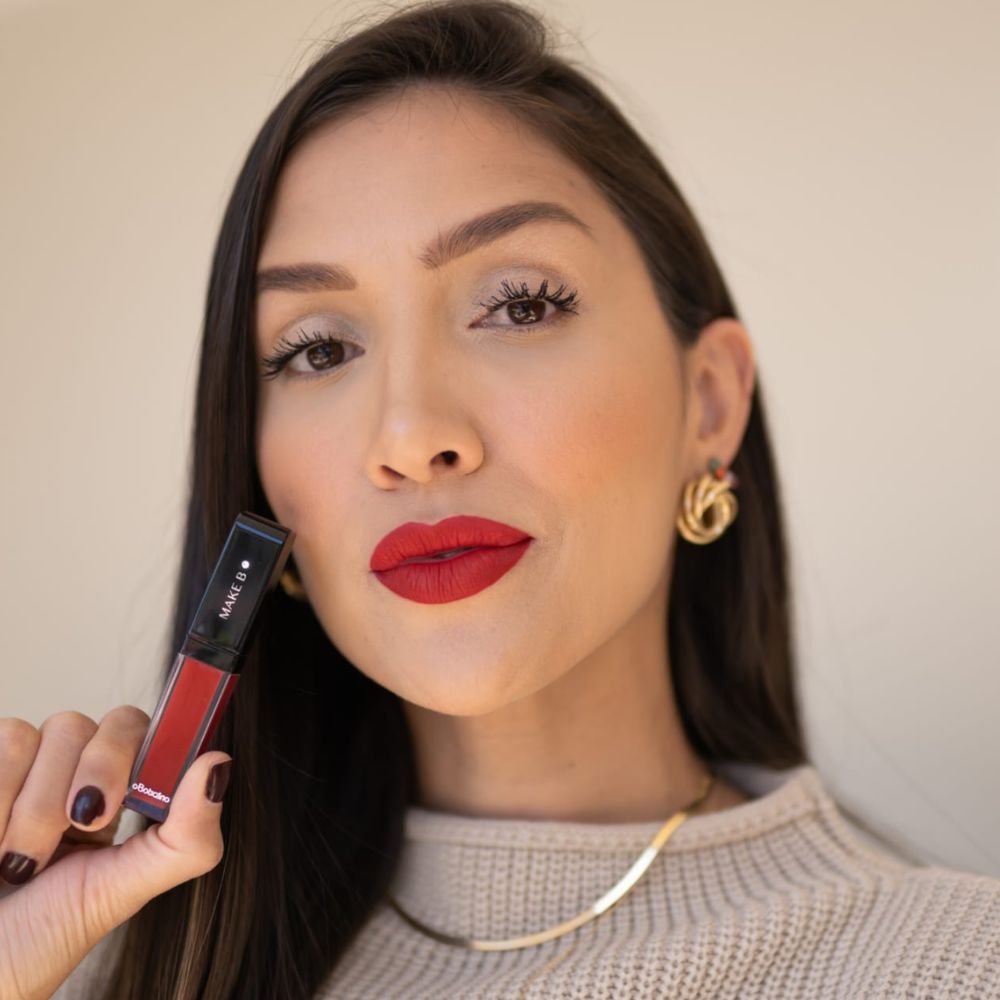 O Boticário Make B. Batom Líquido Mate Red Boost - Rossetto rosso matte