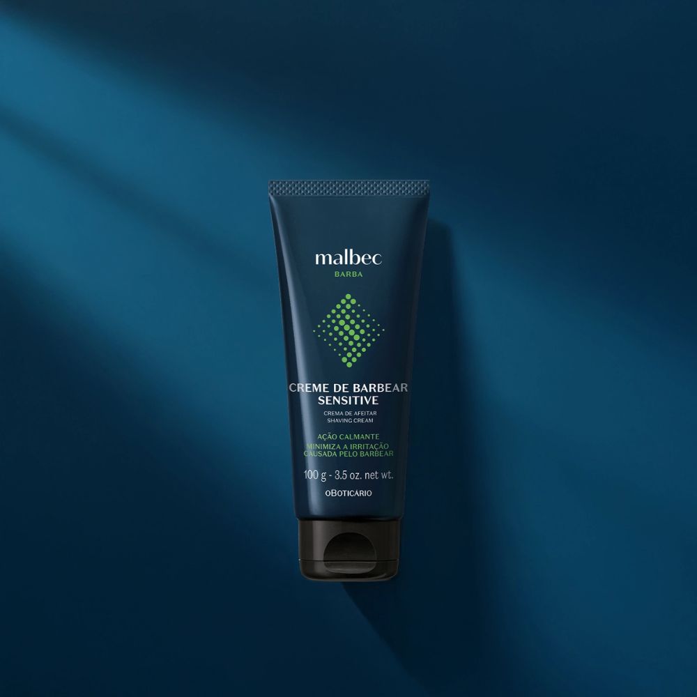 O Boticário Malbec Creme de barbear sensitive - Crema da barba 100gr