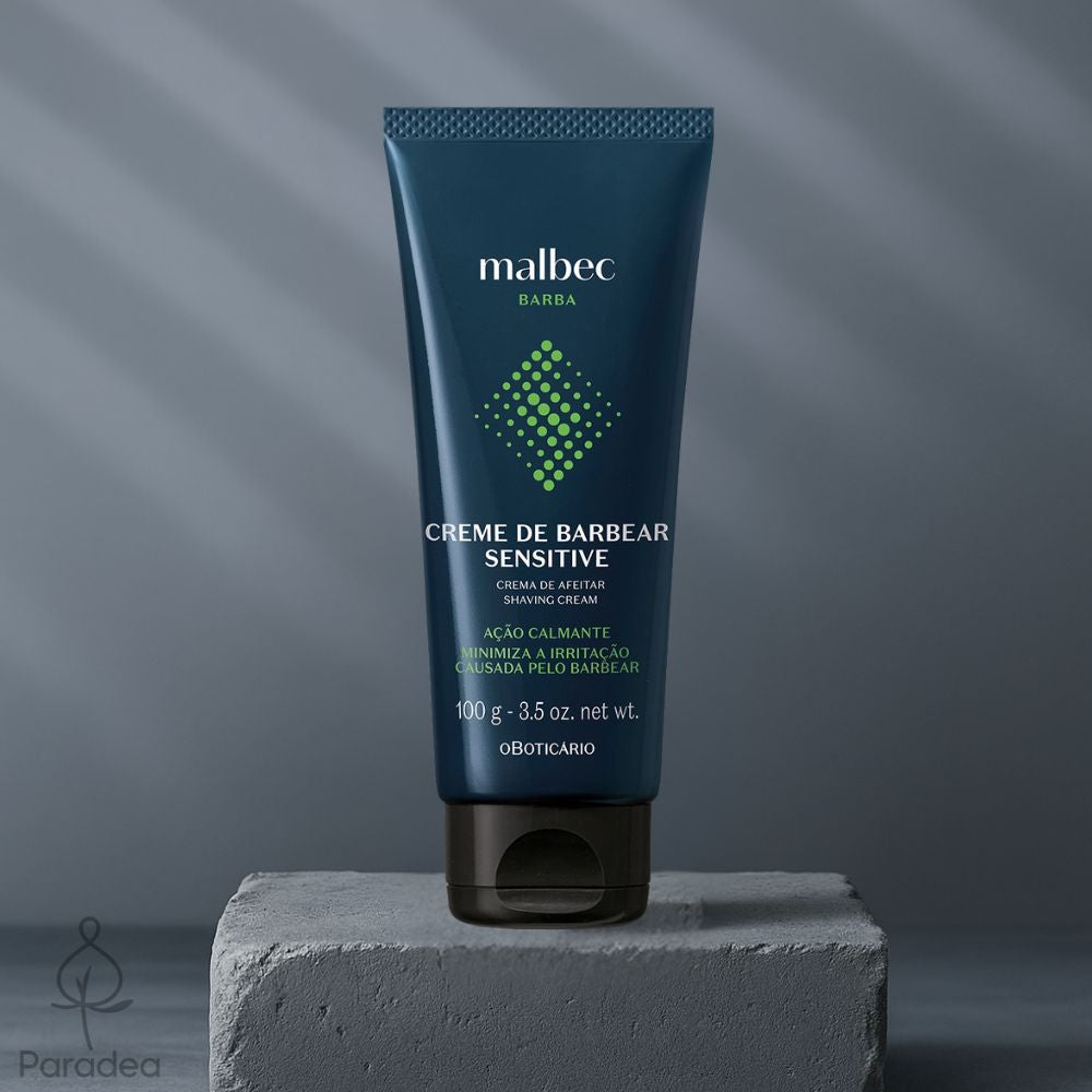 O Boticário Malbec Creme de barbear sensitive - Crema da barba 100gr