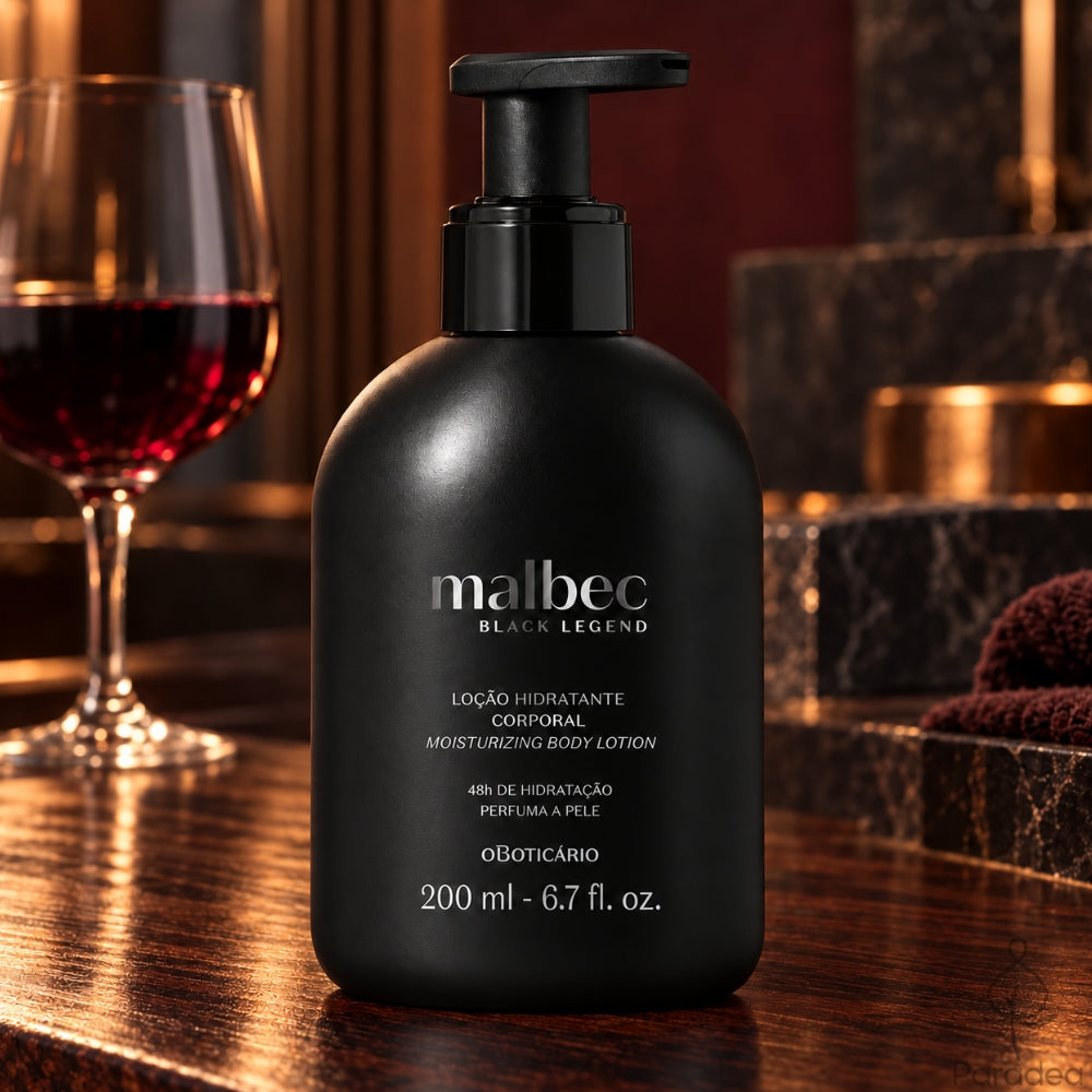 O Boticário Malbec Black Legend Loção Hidratante - Lozione corpo uomo 200ml