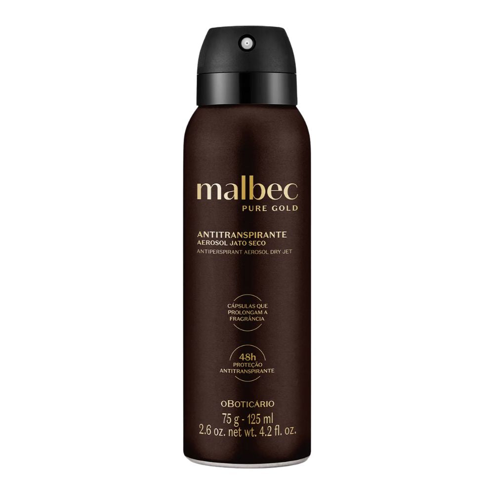 O Boticário Malbec Pure Gold Desodorante - Antitraspirante 75gr