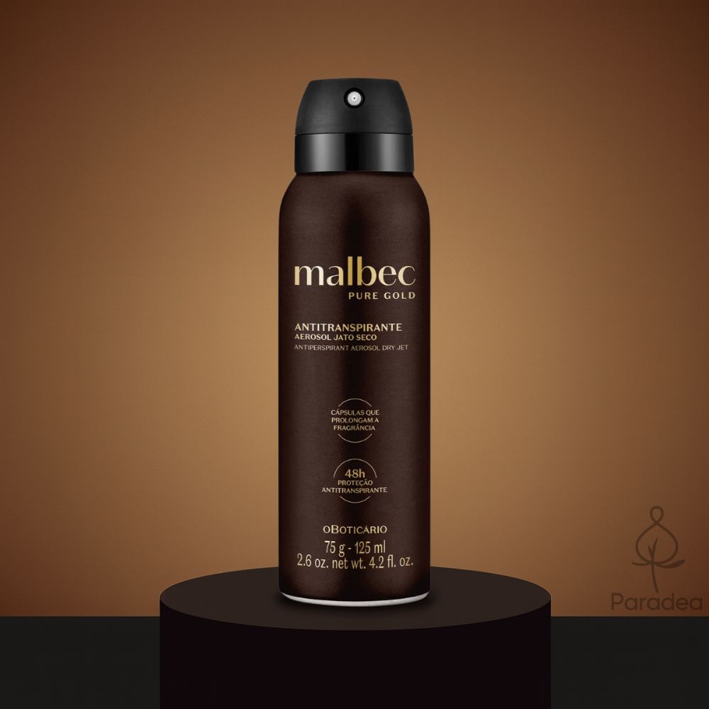 O Boticário Malbec Pure Gold Desodorante - Antitraspirante 75gr
