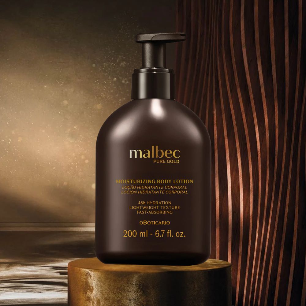 O Boticário Malbec Pure Gold Loção Hidratante - Lozione corpo idratante 200ml