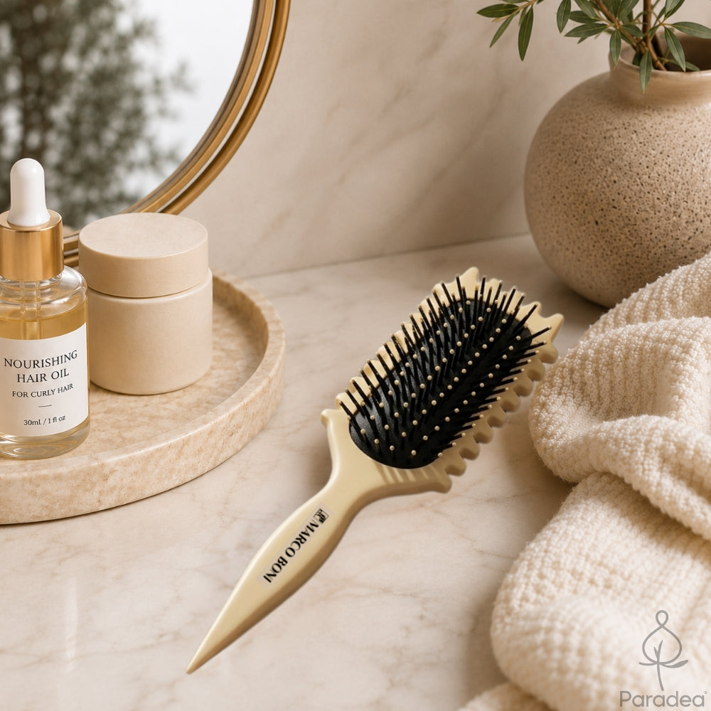 Marco Boni Escova Curly Cachos Definidos - Spazzola beige ricci definiti