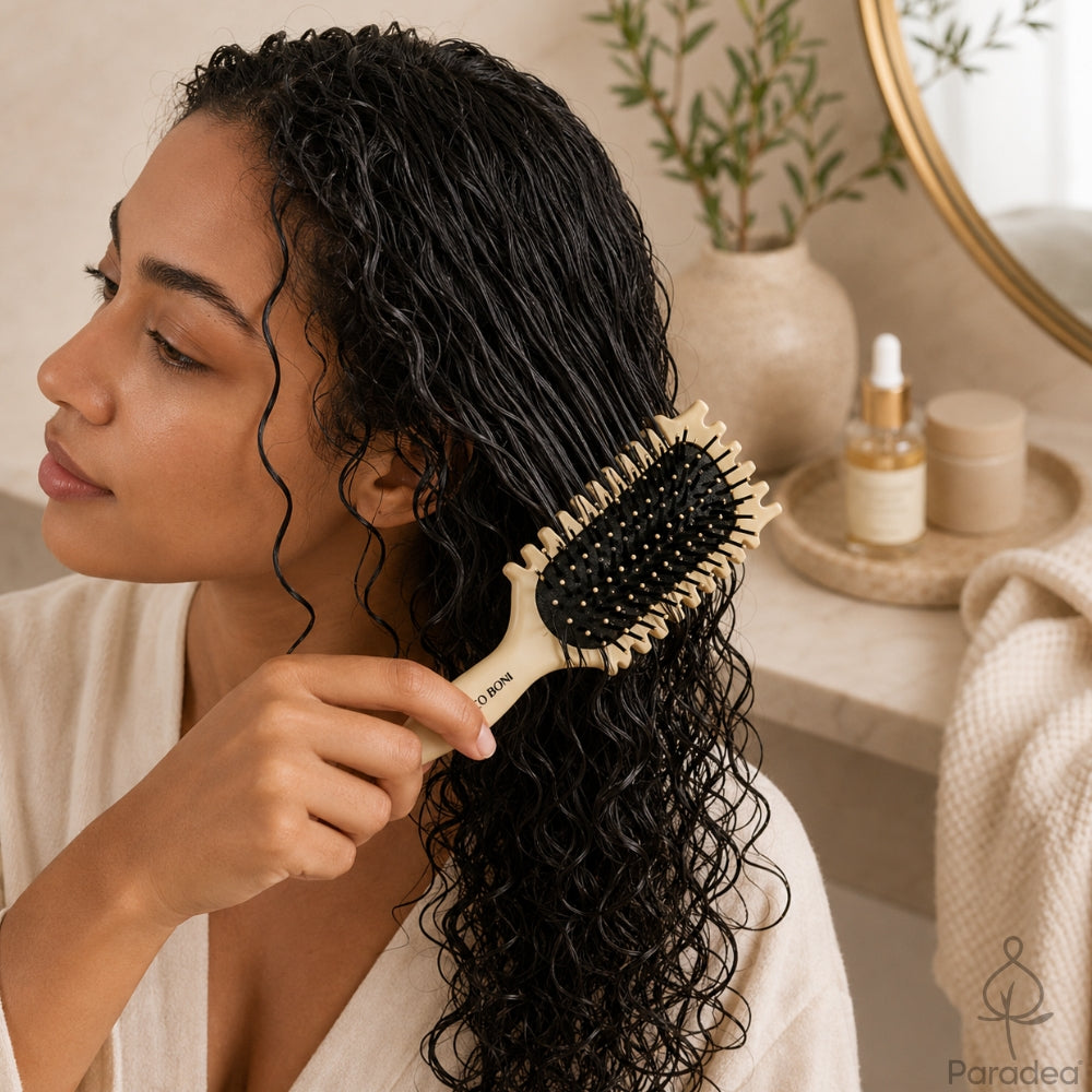 Marco Boni Escova Curly Cachos Definidos - Spazzola beige ricci definiti