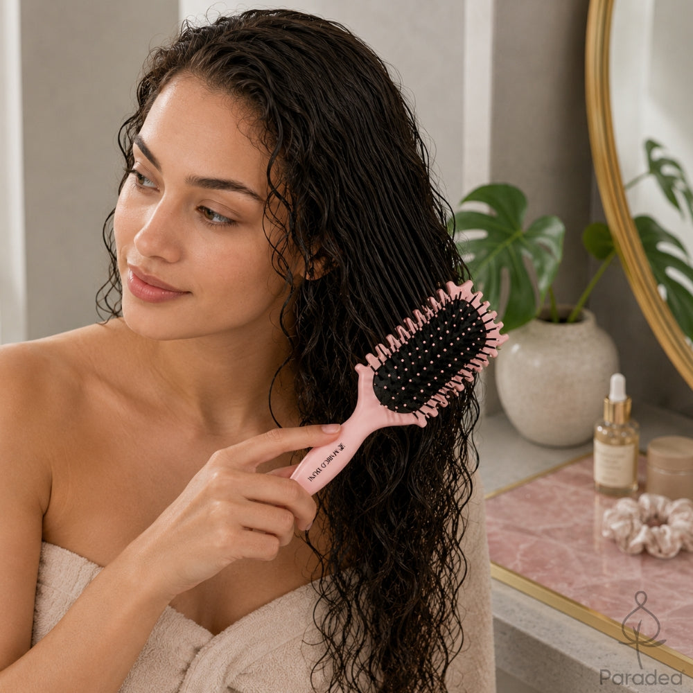 Marco Boni Escova Curly Cachos Definidos - Spazzola rosa ricci definiti
