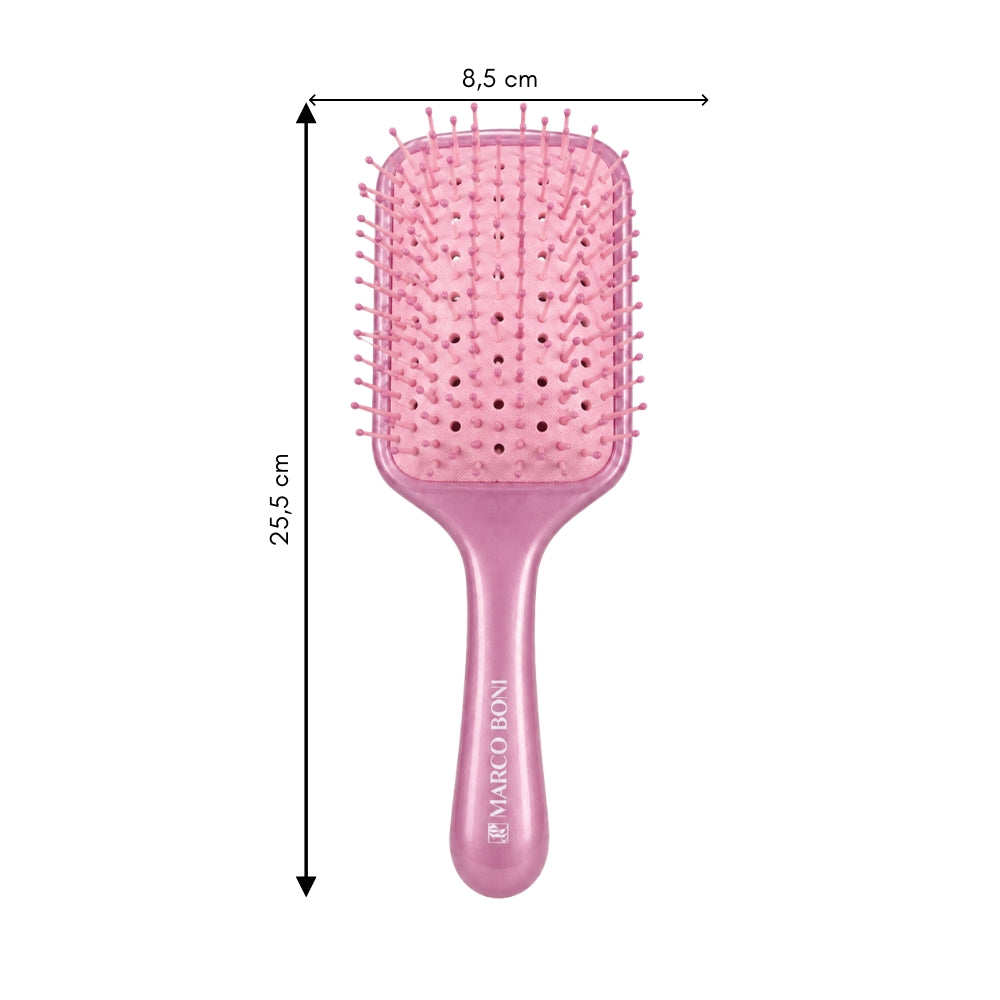 Marco Boni Escova Vazada Praia e Piscina - Spazzola Ventilata Quadrata Rosa