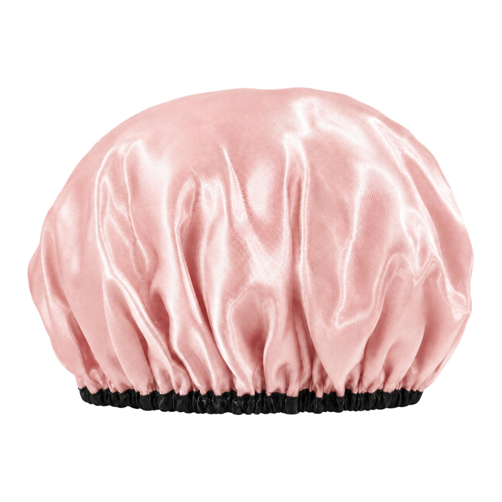 Marco Boni Touca de Cetim Dupla Face - Cuffia in Satin Reversibile Rosa