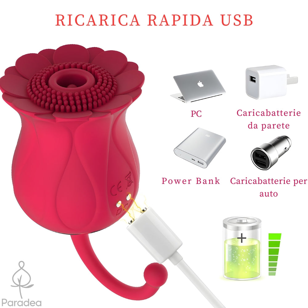 Massaggiatore con suzione Girasole